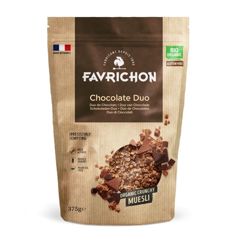 MUESLI CRUJIENTE DUO DE CHOCOLATE BIO 375 GR FAVRICHON