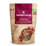 MUESLI CRUJIENTE ORGÁNICO: FRAMBUESA Y CHOCOLATE 375 GR FAVRICHON