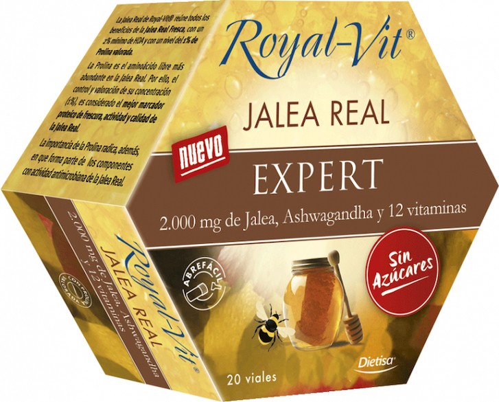 JALEA REAL ROYAL-VIT EXPERT SIN AZUCAR 20 VIALES