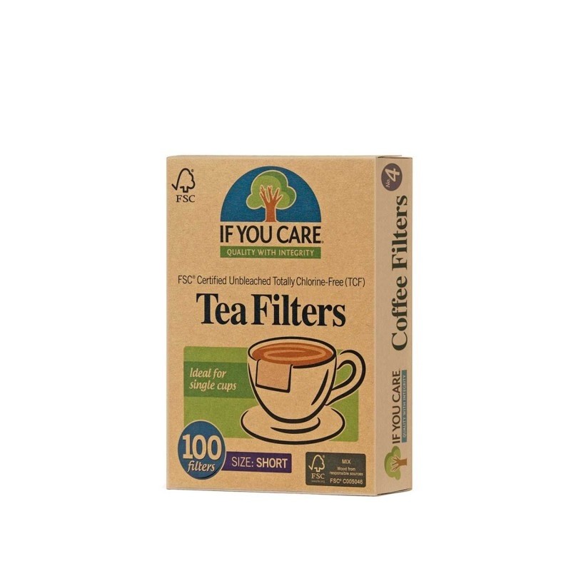 FILTROS DESECHABLES PARA TÉ E INFUSIONES - IF YOU CARE 100 UNIDADES