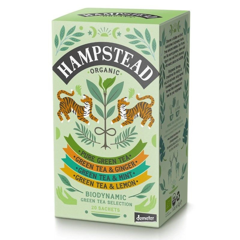 HAMPSTEAD GREEN TEA SELECTION PACK (20U) 28.75g