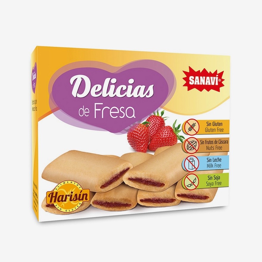 DELICIAS DE FRESA 150 GR SANAVI