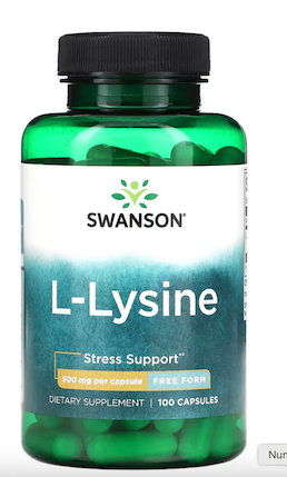 L-LISINA 500 mg, 100 cápsulas SWANSON
