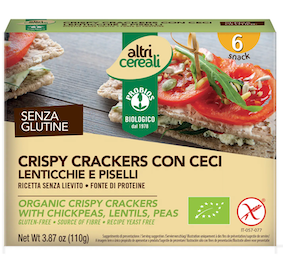 CRACKERS 99% LEGUMBRES BIO 110g SIN GLUTEN ALTRICEREALI