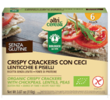CRACKERS 99% LEGUMBRES BIO 110g SIN GLUTEN ALTRICEREALI