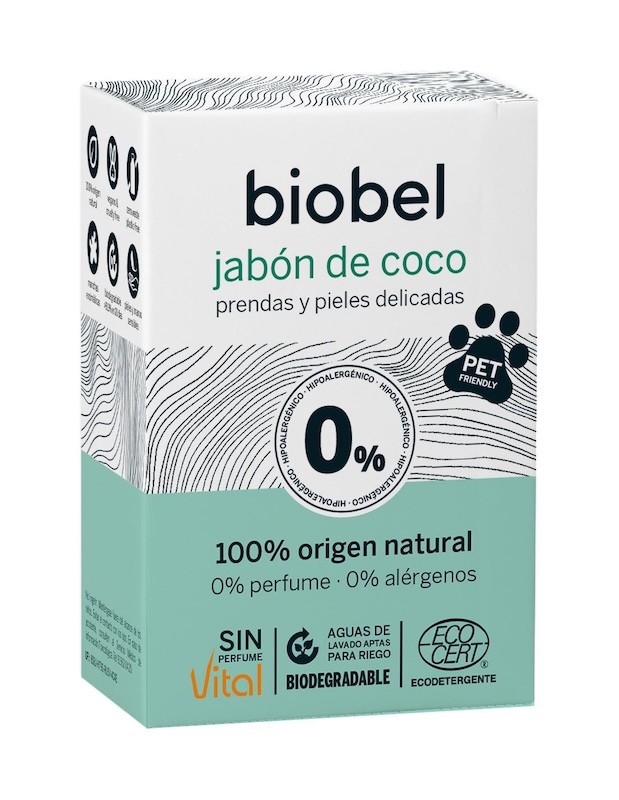 JABON PASTILLA COCO BIOBEL 0% 240 GRS