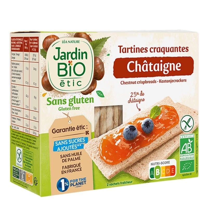 JARDIN BIO CRACKER DE CASTAÑA SIN GLUTEN 150 GR