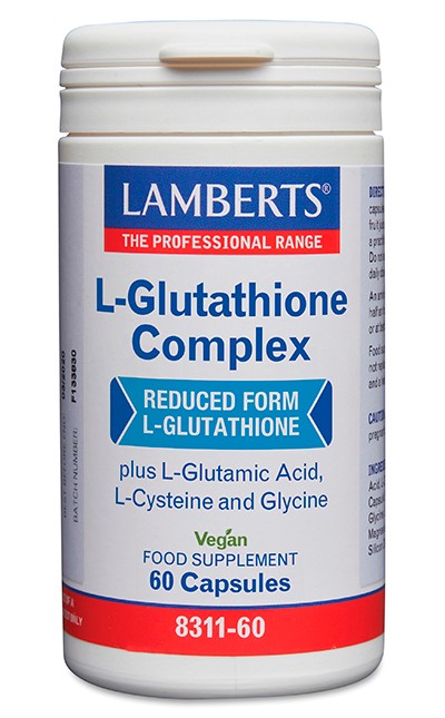 COMPLEJO L-GLUTATIONA. AMINOÁCIDOS EN FORMA LIBRE.60 CAPS LAMBERTS