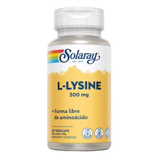 L-LYSINA 500Mg 60caps SOLARAY
