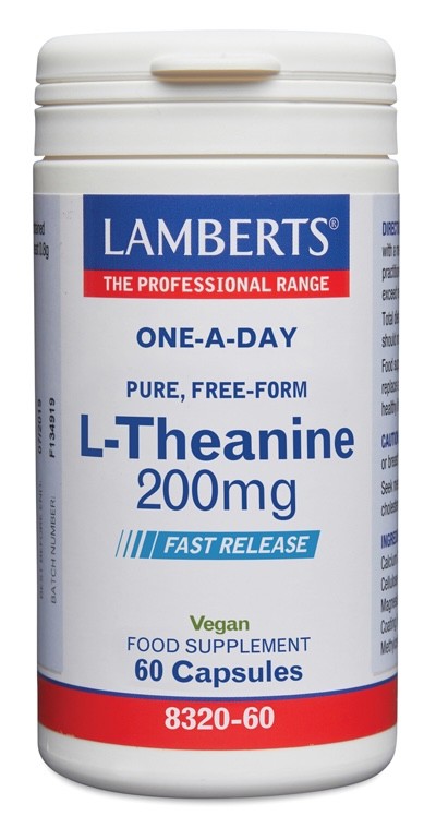 L-TEANINA 200 MG EN FORMA LIBRE 200 MGR 60 CAPS LAMBERTS