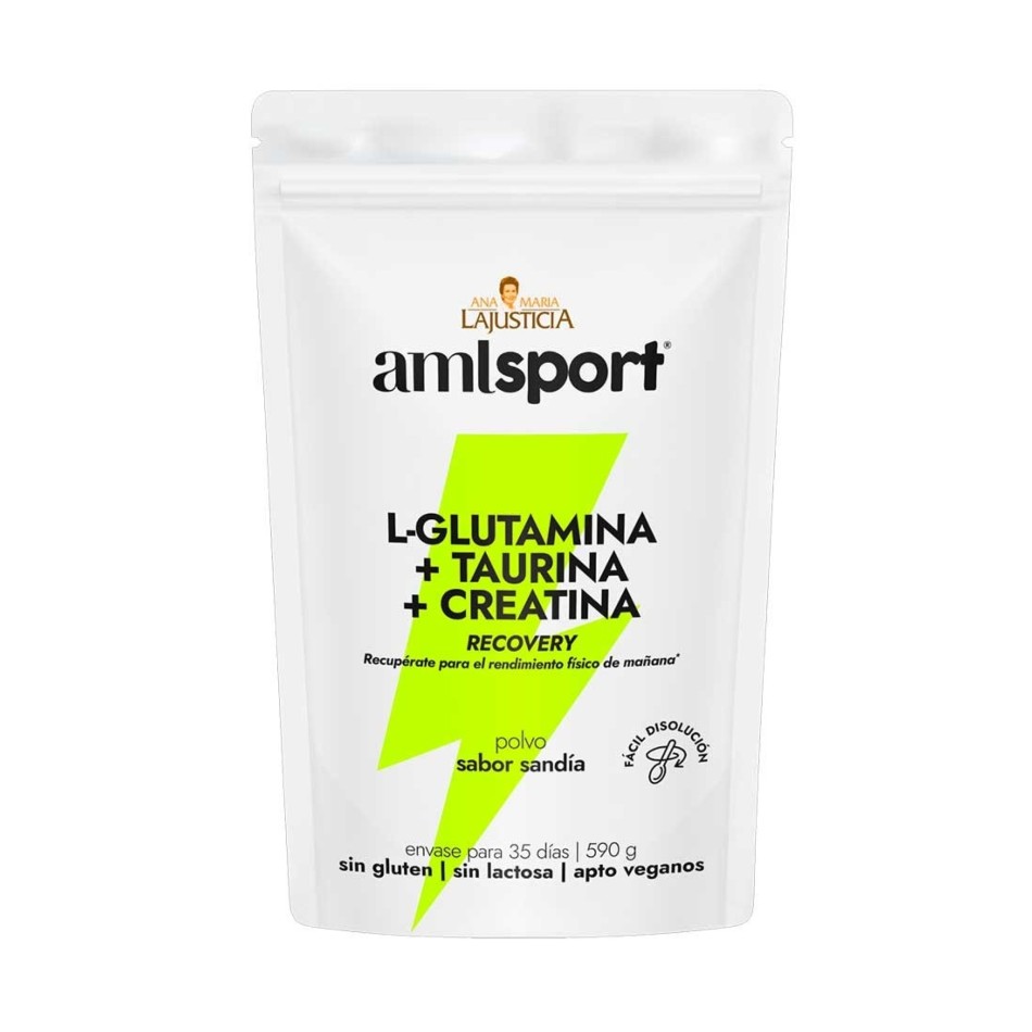 L-GLUTAMINA + TAURINA + CREATINA (590 GR) SABOR SANDIA AMLSPORT