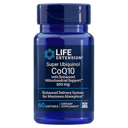 SUPER UBIQUINOL COQ10 CON APOYO MITOCONDRIAL MEJORADO, 50 MG 60 CAP LIFE EXTENSION