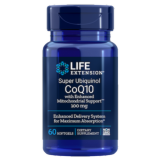 SUPER UBIQUINOL COQ10 CON APOYO MITOCONDRIAL MEJORADO, 50 MG 60 CAP LIFE EXTENSION