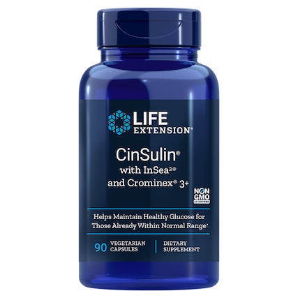 CINSULIN CON INSEA2 Y CROMINEX 3+, 90 CAP VEGET LIFE EXTENSION