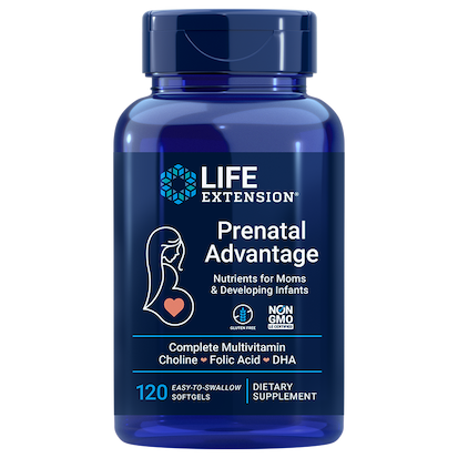 PRENATAL ADVANTAGE (ventaja prenatal) 120 CAP LIFE EXTENSION 