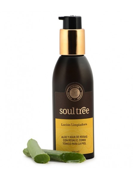 LOCION LIMPIADORA ALOE AGUA DE ROSAS REGALIZ 150 ml SOULTREE