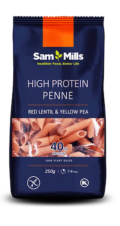 PLUMAS DE LENTEJA ROJA Y GUISANTE AMARILLO HIGH PROTEIN 40% 250 GR SAM MILLS
