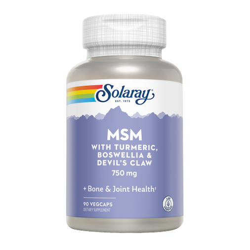 MSM TURMERIC boswelia devil´s claw 90 vcaps. SOLARAY