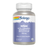 MSM TURMERIC boswelia devil´s claw 90 vcaps. SOLARAY