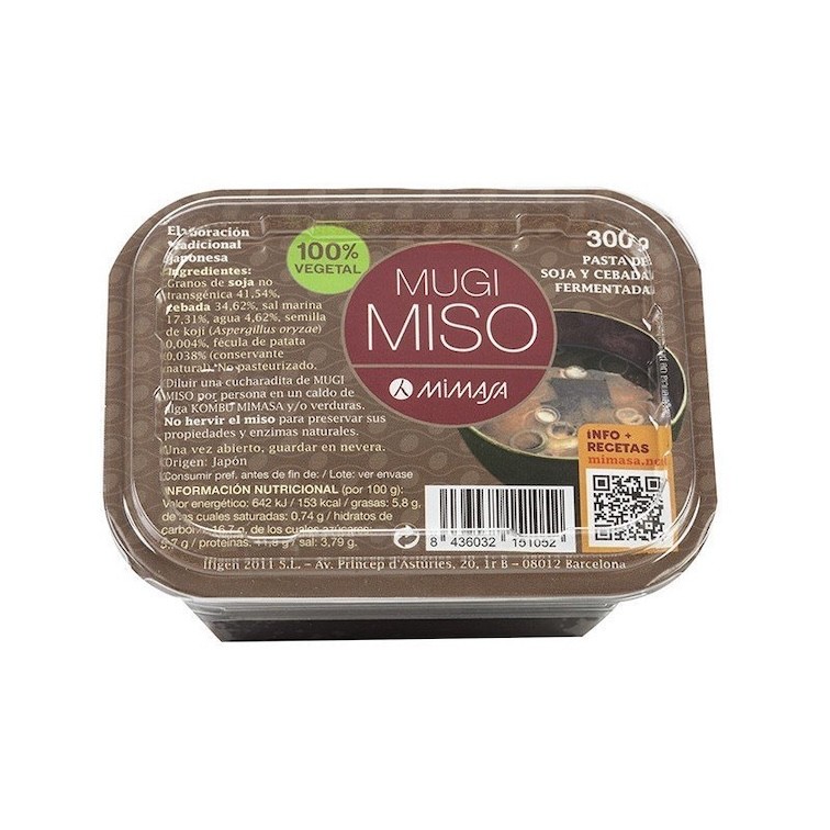 MUGI MISO 300g NO PASTEURIZADO MIMASA