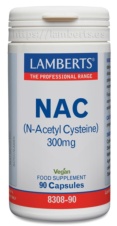 NAC (N-ACETIL CISTEINA) 300 mgr 90 tabletas LAMBERTS