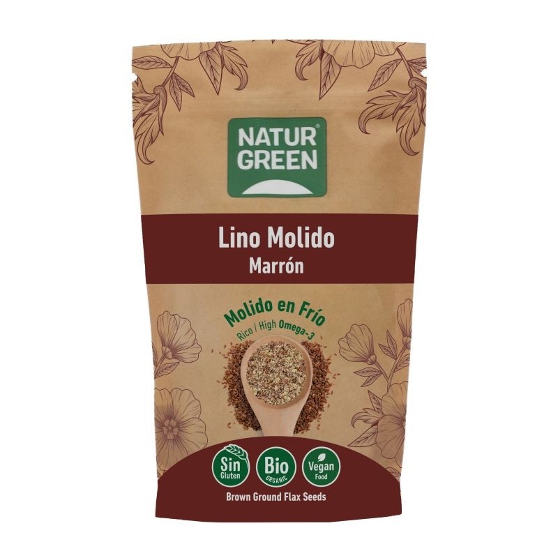 SEMILLAS DE LINO MOLIDO MARRON 225 GR NATURGREEN