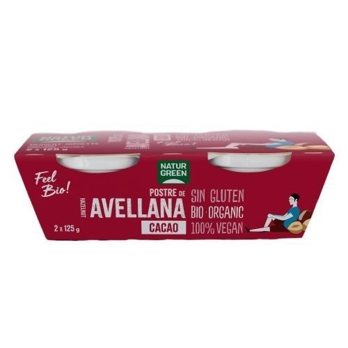 POSTRE AVELLANAS CACAO (PACK 2 X 125 G) NATURGREEN