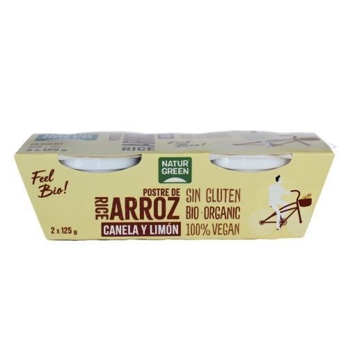 POSTRE ARROZ CANELA Y LIMON (PACK 2 X 125 G) NATURGREEN