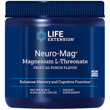 Neuro-Mag® Magnesium L-Threonate, polvo, 93,35 g - LIFE EXTENSION