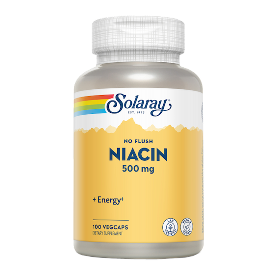 NIACIN NO RUBORIZANTE 500 Mg 100 CAP SOLARAY