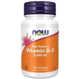 VITAMINA D3 2000 UI ALTA POTENCIA 120 CAPS NOW FOODS