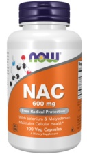 NAC (N-acetilcisteína), 600 mg, Depot, 100 Veg. Cápsulas NOW FOODS 