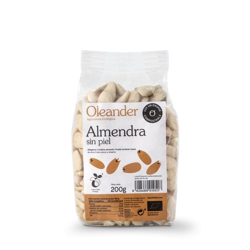 ALMENDRA SIN PIEL 200 GR OLEANDER