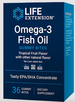 OMEGA 3 FISH OIL GUMMY BITES 36 GOMITAS LIFE EXTENSION
