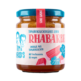 MERMELADA DE RUIBARBO SIN FRUCTOSA 220 GR TOM KRISSI