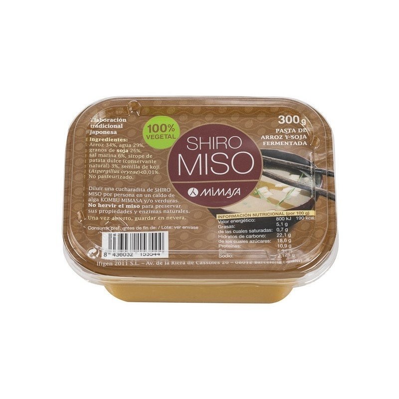 SHIRO MISO 300grs. NO PASTEURIZADO MIMASA
