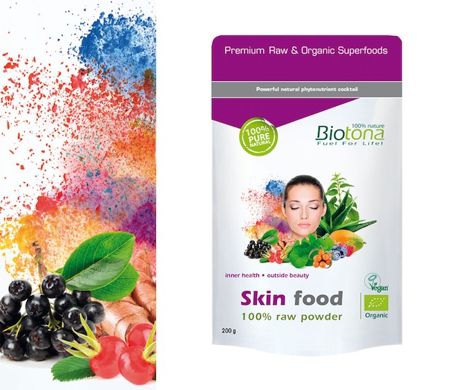 Skin food 100% raw powder 200 GR BIOTONA