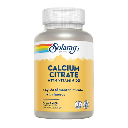 CALCIUM CON D3 CITRATE 1000 mg 90 caps SOLARAY