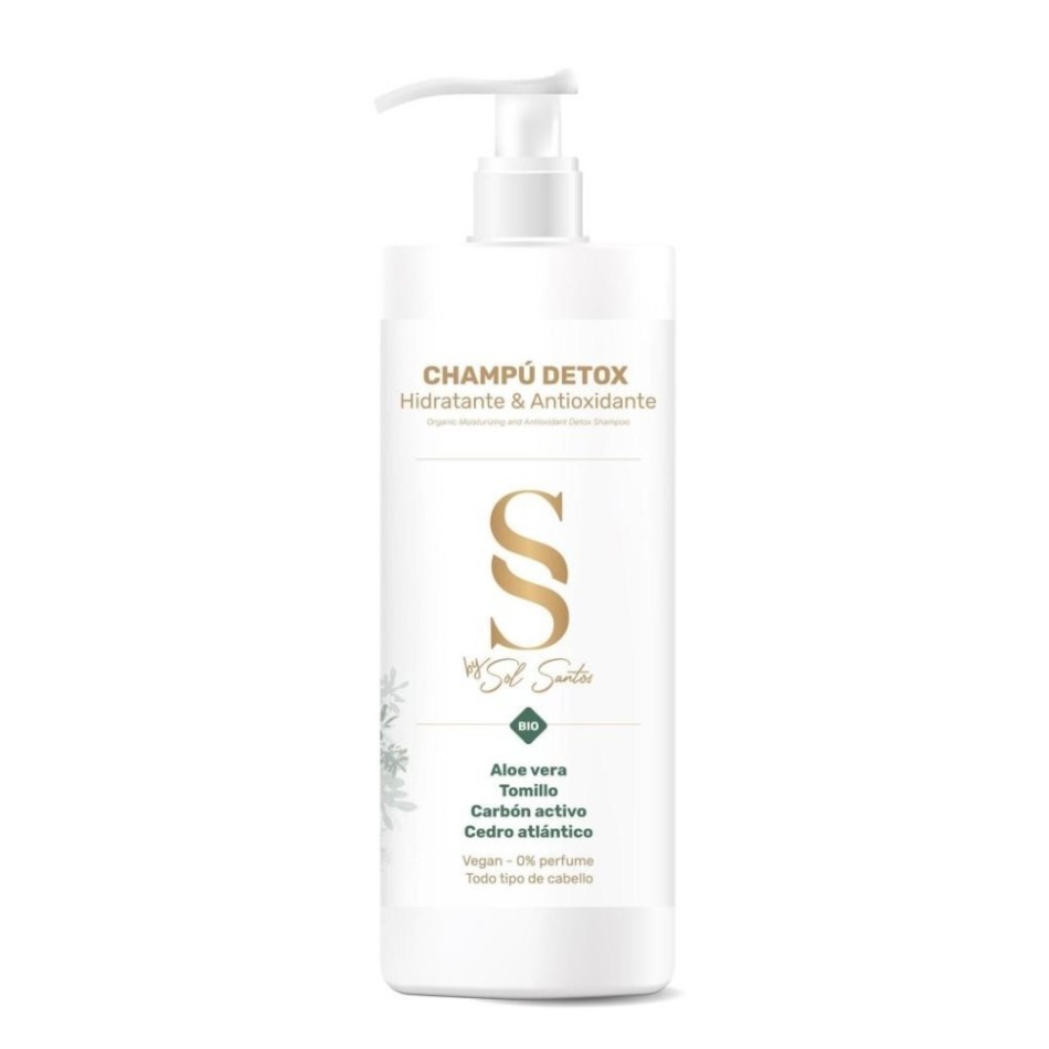 SOL SANTOS Champú detox hidratante - envase Ecofriendly 500 ml