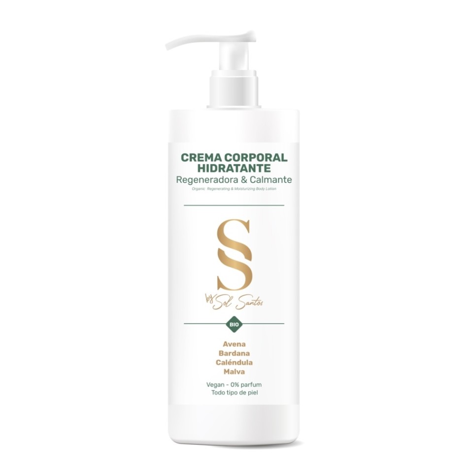 SOL SANTOS CREMA CORPORAL HIDRATANTE REGENERADORA - ENVASE ECOFRIENDLY 500 ML