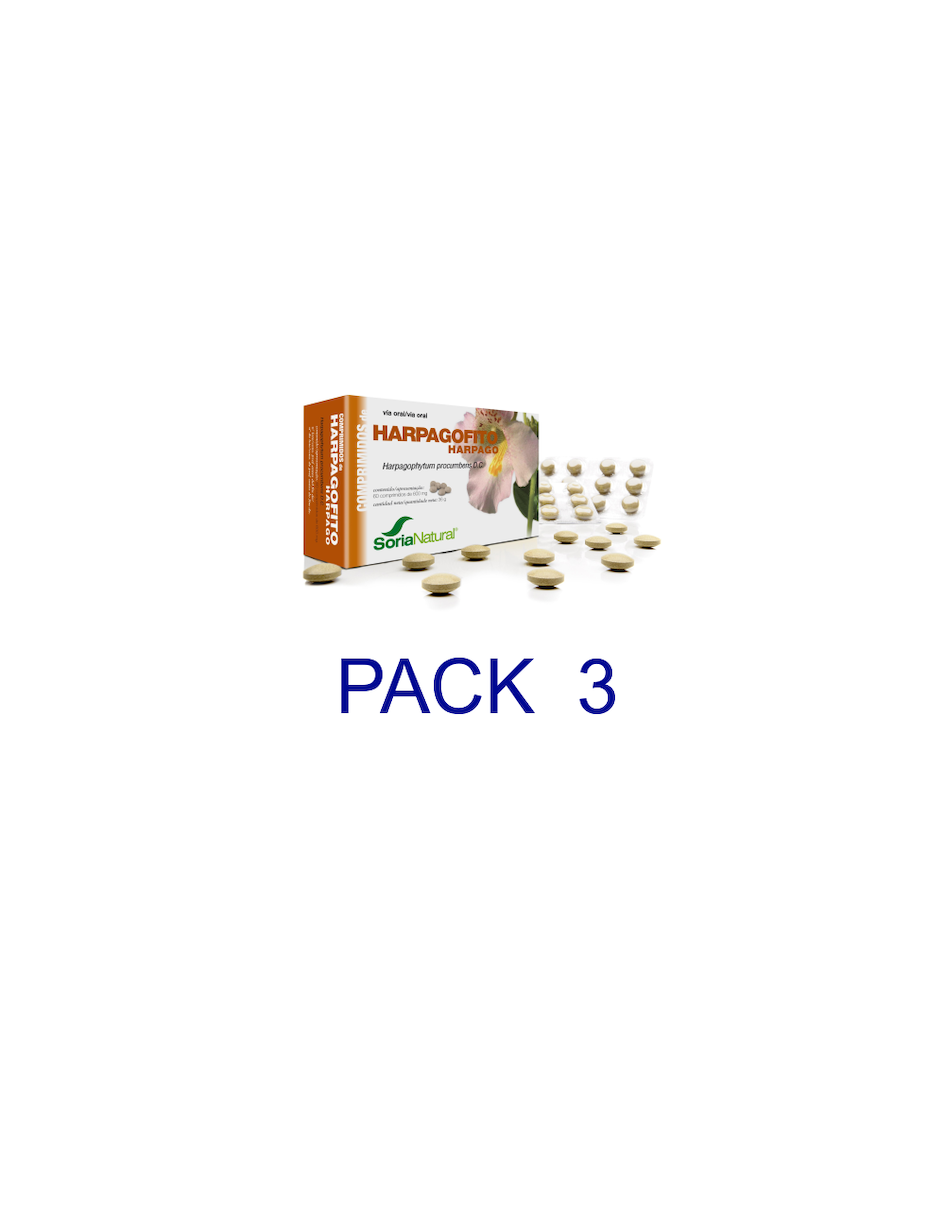 PACK X 3 HARPAGOFITO 60 COMP SORIA NATURAL