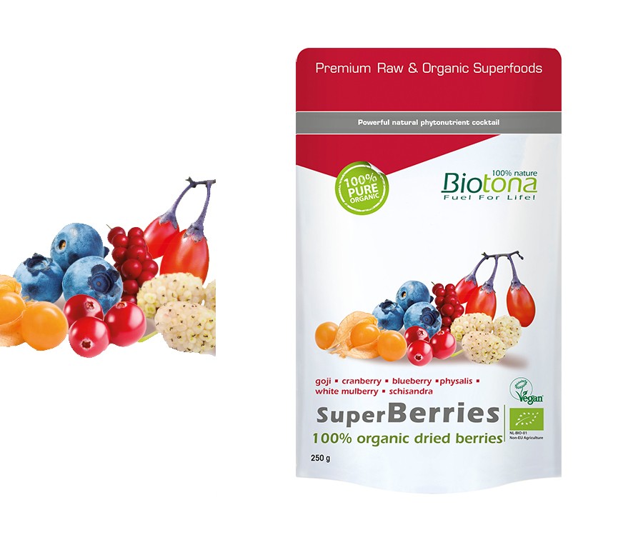 SuperBerries 100% bayas biológicas 250 GR BIOTONA