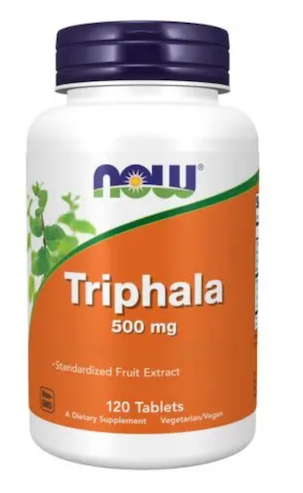 NOW FOODS, TRIPHALA, 500 MG, 120 COMPRIMIDOS