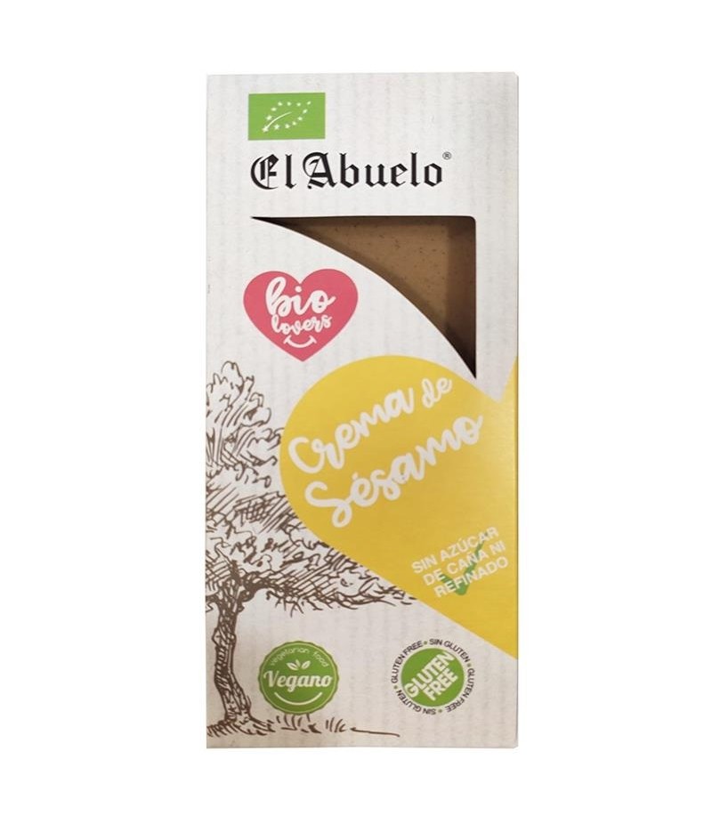 TURRON DE CREMA DE SESAMO ECOLOGICO 200 GR EL ABUELO