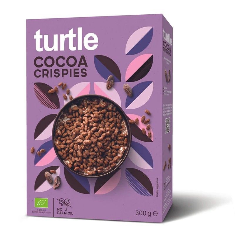 TURTLE COCOA CRISPIES BIO 300 GR