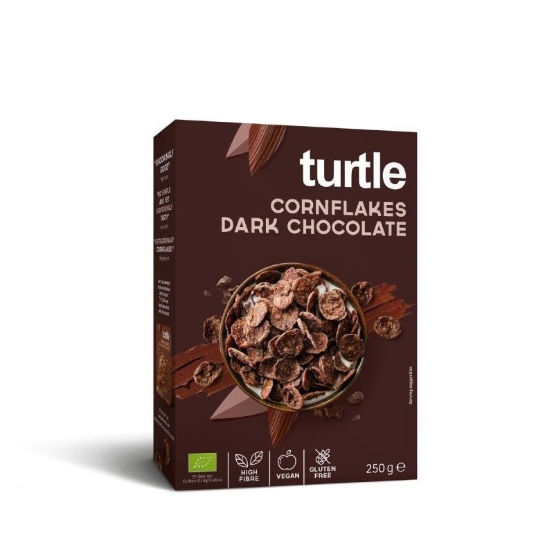 TURTLE CORNFLAKES DARK CHOCOLATE SIN GLUTEN 250 G