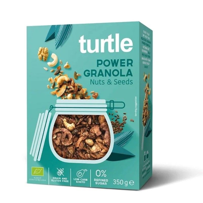 TURTLE GRANOLA BIO NUTS & SEEDS 350 G