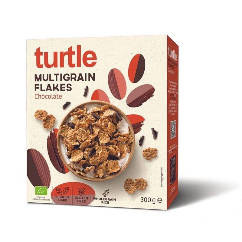 TURTLE MULTIGRAIN FLAKES WITH DARK CHOCOLATE 300 G
