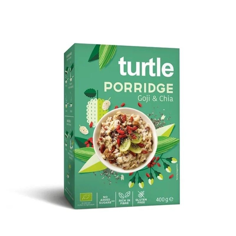 TURTLE PORRIDGE GOJI & CHIA SIN GLUTEN 400 G