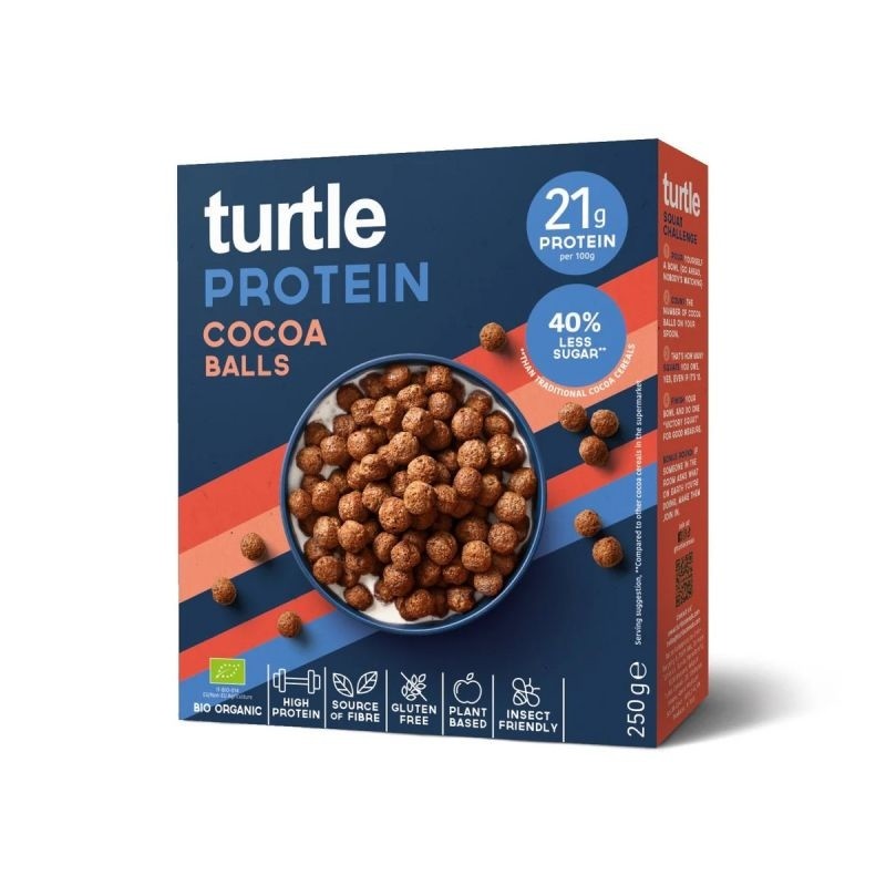 TURTLE PROTEIN CHOCO BALLS 250 GR 